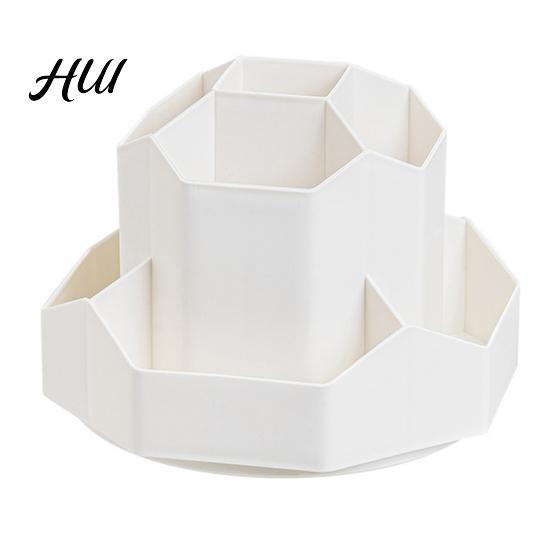 Elegant Pen Display Stand 360 Degrees Rotating Desk Organizer Large Capacity Holder Multifunctional Office Accessory for Supplies And Makeup