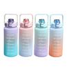 Zorte Water Bottle, Large Capacity 2L with Time Marker, Ultra Lightweight, Cold and Heat Resistant, Portable, Leak-Proof, BPA-Free, Unisex, Adults and