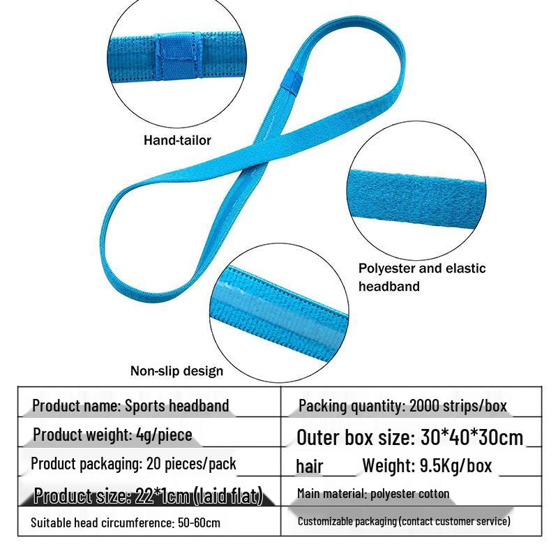 Unisex Silicone Non-Slip Sweat-Wicking Sports Headband for Fitness, Yoga, Running, and Football