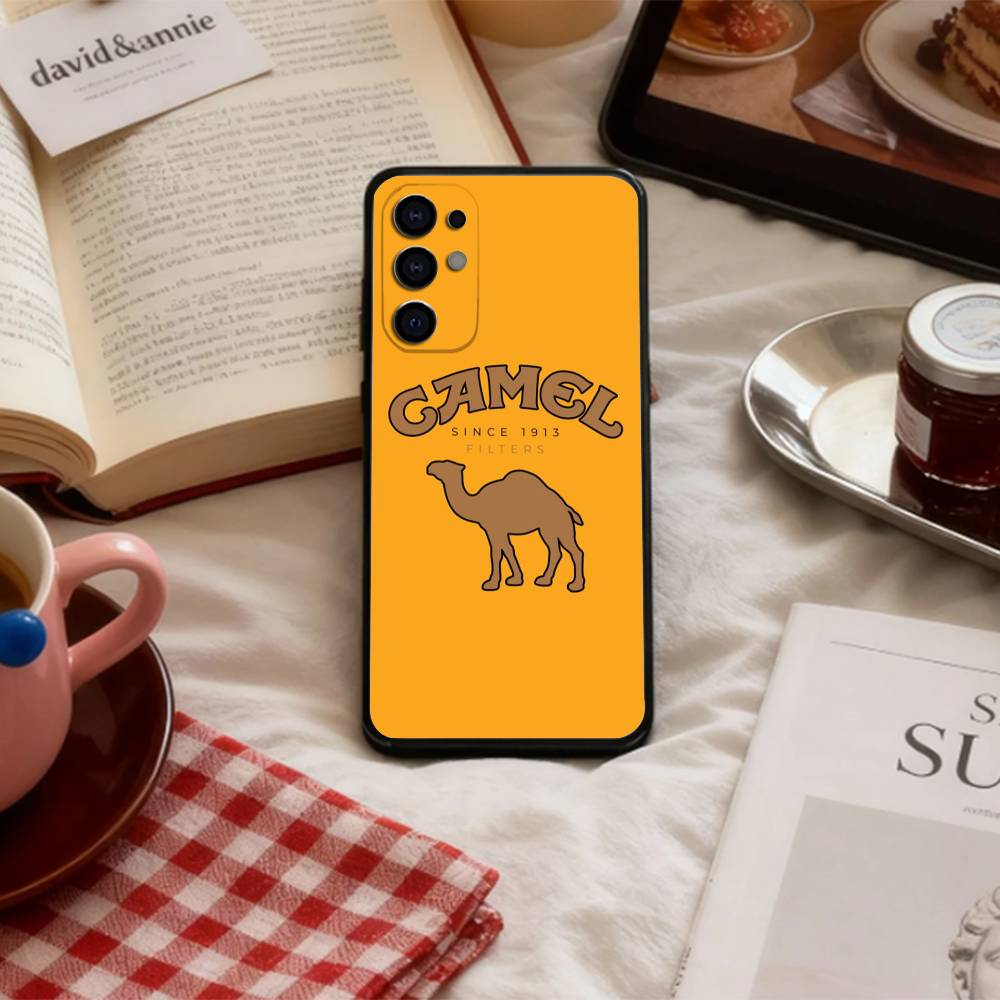 Cigarette-Brand J-Joe C-Camel Phone Case For Samsung S 25,24,23,22,30,21,10,9,Ultra,Plus,Lite,FE,4,5 G Soft Black Case