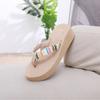 Women's Fashion Trend Anti Slip Wear-resistant Comfortable Soft Bottom Ethnic Style Flat Heel Flip Flops