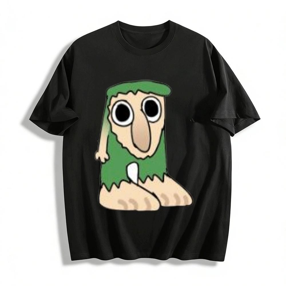 

Funny Long Nose Green Cartoon Print Casual T-Shirt Pure cotton T-shirt XXS