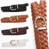 Braided Traditional Waist Chain Belt for Women Prom Banquet Club Party Hot Girl Simple Elegant Woven Belt