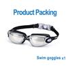 New Silicone Swimming Goggles Men Women Electroplating Colorful Adjustable Professional Swimming Glasses Waterproof Anti-UV