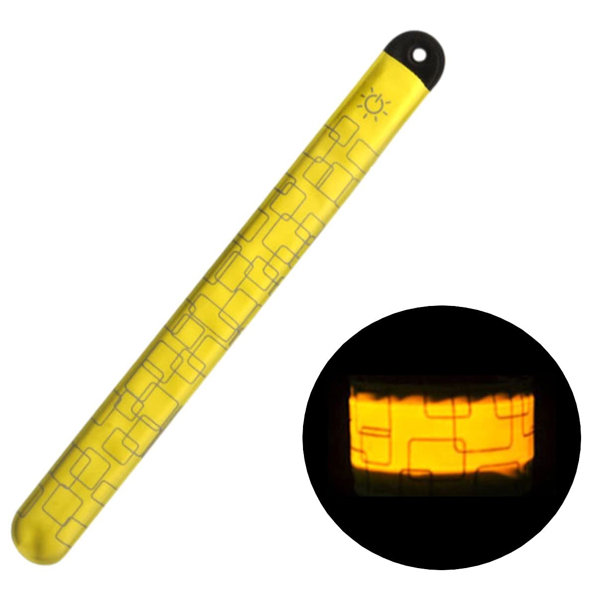 

Светодиодный маркер Lino Ulu для бега, нарукавная повязка, браслет-светоотражатель на запястье (желтый)