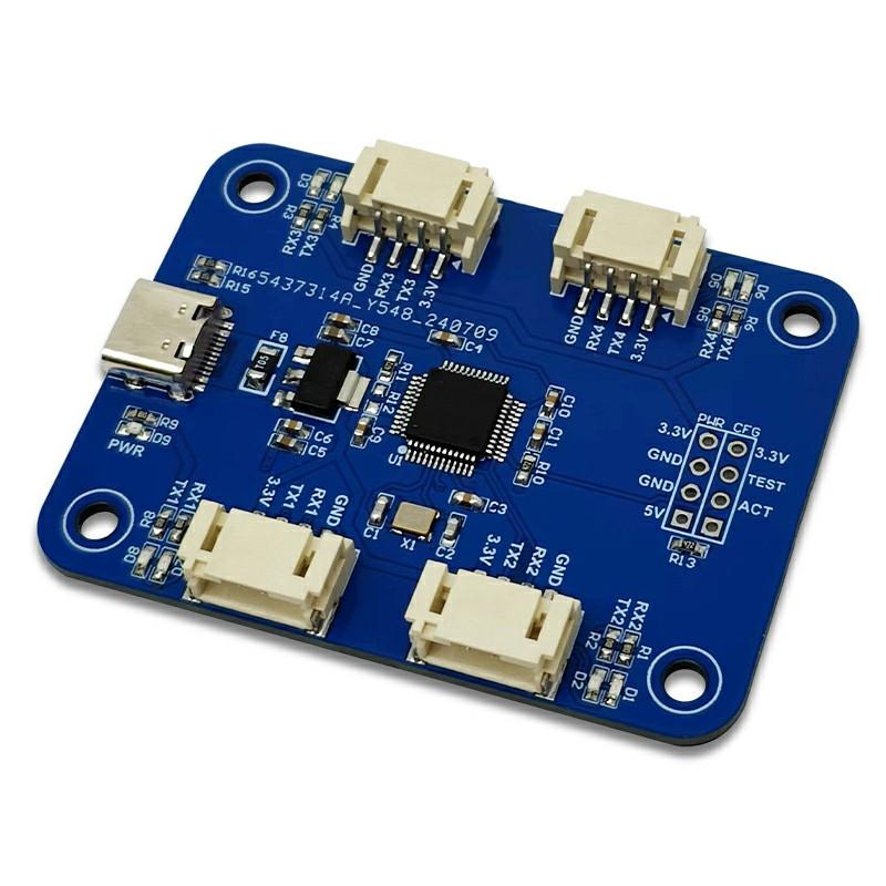 CH344Q USB to Four-Channel TTL Serial Module 4-Channel UART Multi-Channel Serial Expansion Module