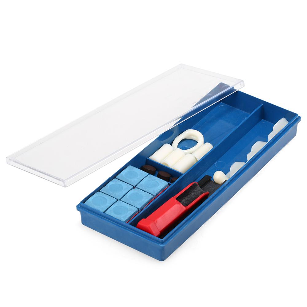 20 IN 1 Billiard Repair Kit Cue Tip Repair Tool Billiard Chalk Pool Cue Tips Cue Stick Ferrules Cue Tip Clamp Cue Tip