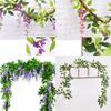 Exquisite 2x Artificial Wisteria Flower Vine Ideal For Elegant Indoor And Outdoor Decoration