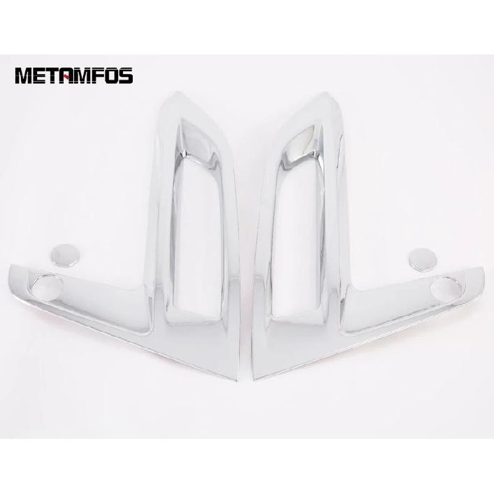 For Nissan Sentra Bluebird Sylphy - 2024 Chrome Front Fog Light Lamp Cover Trim Foglight Frame Protector Car Accessories