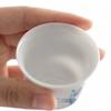 2-1pcs Underglaze Hand-painted Ceramics Teacup White Porcelain Master Cup Small Tasting Personal Tea Mug Zen Kung Fu Teaware