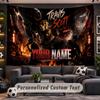 Wall Hanging Tapestry Custom NameTravis Scott Pattern Personalized Printed Fabric Wall Decor