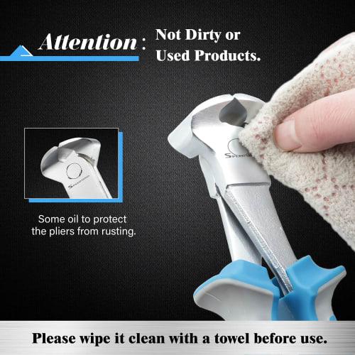 SPEEDWOX End Nippers, 205mm Long, Professional Hobby Beading Tool, DIY Cutting Tool, Professional Grade, Beginner-Friendly, for Home Repairs, Accessor