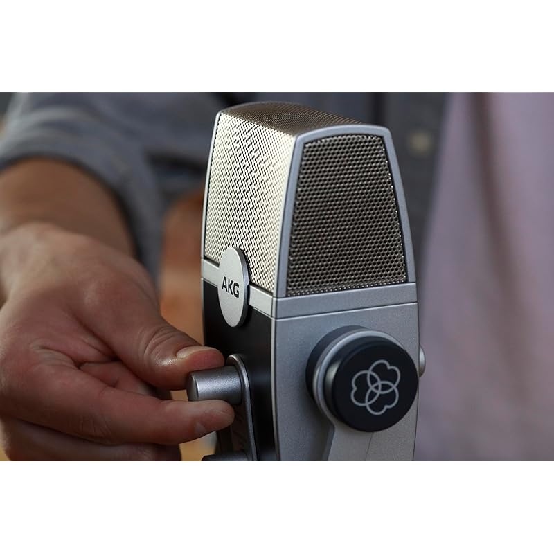 AKG LYRA C44 USB Condenser Microphone for iOS, Android, Mac, and Windows PCs, with Blucoil Pop Filter Windscreen and 3-FT USB 2.0 Type-A Extension