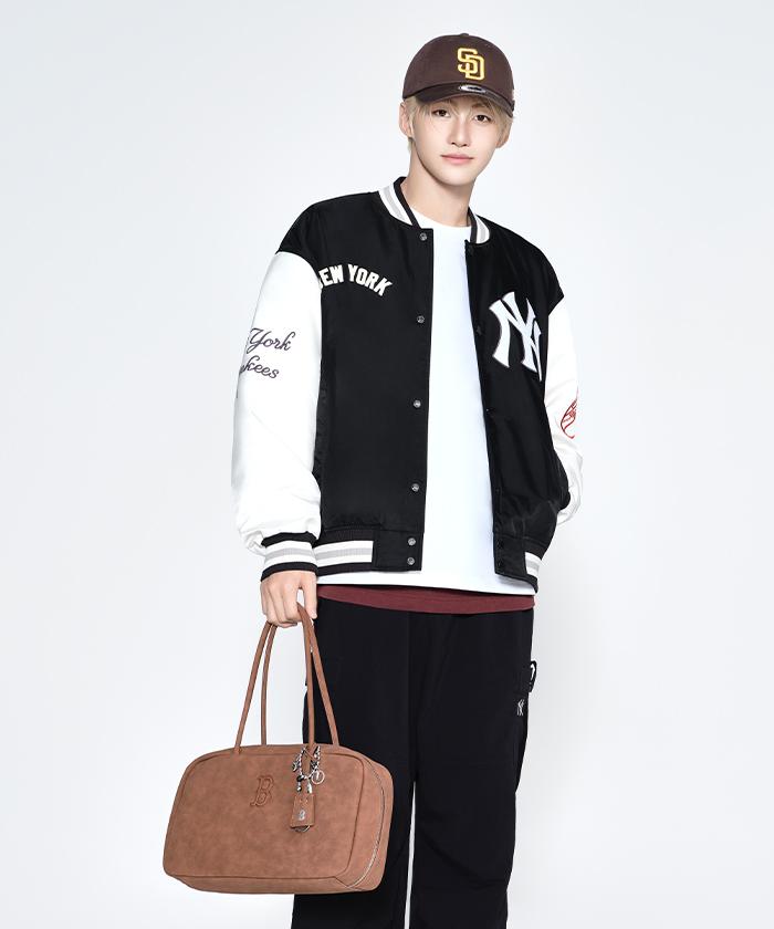 Mlb Basic Palette Square Tote Bag Bos (Brown)