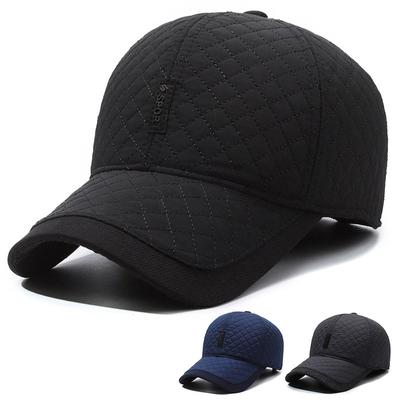 Mittleren Alters Kappe Winter Männlich Gehörschutz Baseball Kappe Herbst Winter Warme Schirmmütze Dicke Papa Kappe