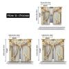 Gold White Curtains Chic Flowers Suitable Living Room Dining Kitchen Bedroom Bathroom Curtain Set Of 2 Elegant Made Polyester Washable Great Ready