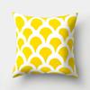 Yellow Geometric Decorative Pattern Pillowcase Office Living Room Home Pillowcase Car Ornaments