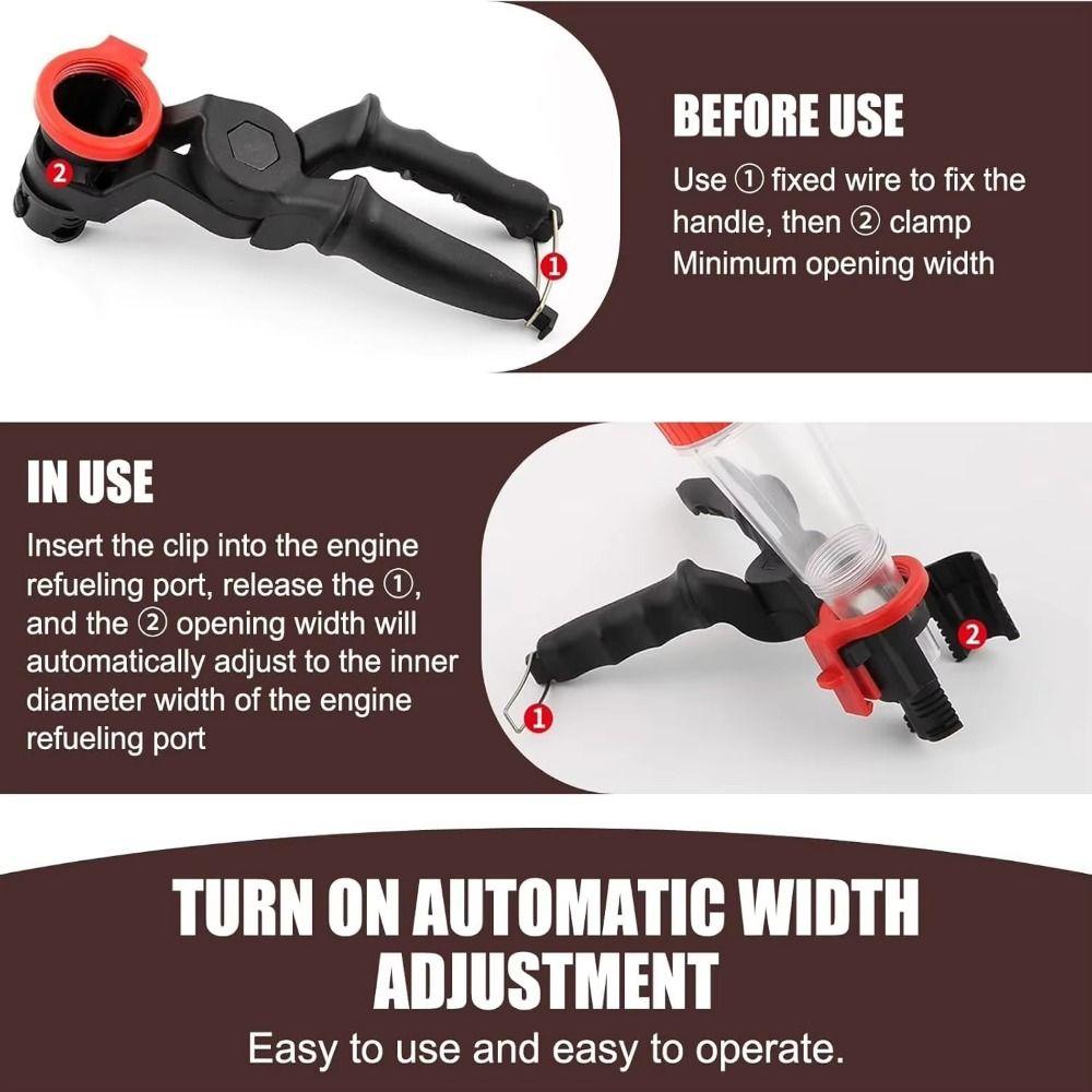 Leak-Proof Car Engine Oil Funnel Set Adjustable Bracket Oil Filling Kit  Auto Maintenance