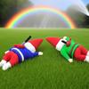 2Pcs Elf Gnome Christmas Ornaments Plastic Refrigerator Magnets for Home Decorations