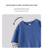Boys' Striped Patchwork Cotton Long-Sleeve T-Shirt - 2025 Autumn Fashion