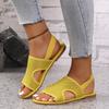 Korean Version Of The New Flat-Bottomed Breathable Mesh Sandals Women'S Large-Size Breathable Beach Cool Slippers Casual Women'S Shoes