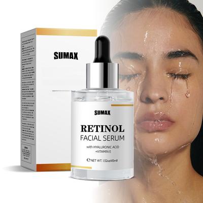 45ml Retinol Yüz Serumu Yaşlanma Karşıtı Esans Nemlendirici Yüz Bakımı Tüm Cilt Tipleri İçin