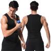 Men Waist Slimming Trainer Muscle Building Tank Top Zipper Vest Body Shapewear