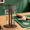 Stable Wood Holder for Jewelry Display of Rings and Necklaces Easy to Use Sports Memorabilias Holder