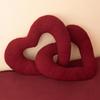 Love Pillow for Bedroom Soft Comfortable Knot Pillow Love Knot Plush Pillow Set for Couples Valentine's Day Gifts