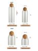 Transparent Borosilicate Glass Jar with Cork Stopper for Tea, Coffee, and Cereal Storage