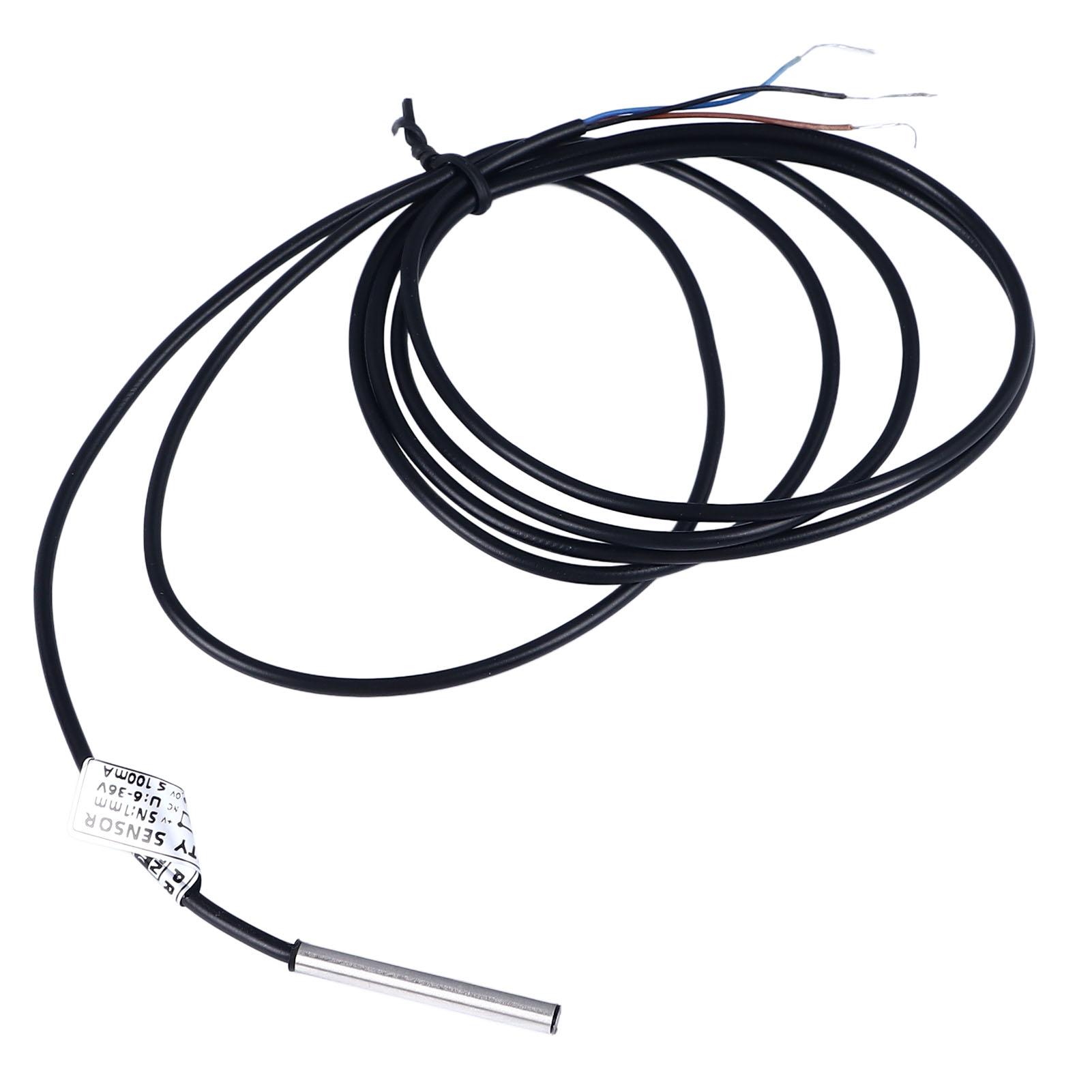 

Индуктивный датчик приближения 1 мм, расстояние обнаружения NPN NC DC 3 провода M4, датчик приближения со светодиодом