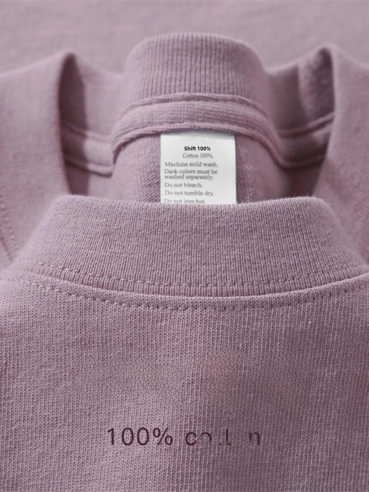 

Футболка из плотного белого хлопка плотностью 320 г с коротким рукавом для мужчин и женщин — плотная, непрозрачная, свободного кроя, идеально подходит для лета. M [110-130 jin]