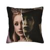 Printed Wicked Elphaba & Glinda Tonal Pillowcase Polyester Cushion Cover Decorations Witch Throw Pillow Case Cover Home Zippered