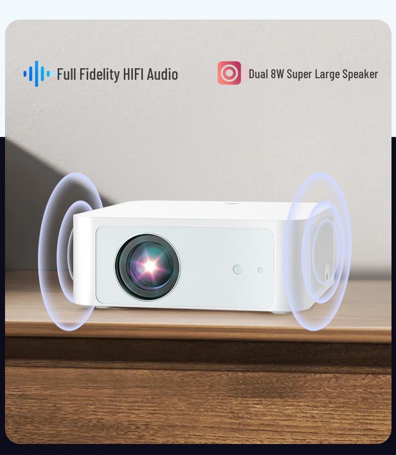 2026 Ultra-Clear Smart Auto-Focus Projector for Meetings & Home