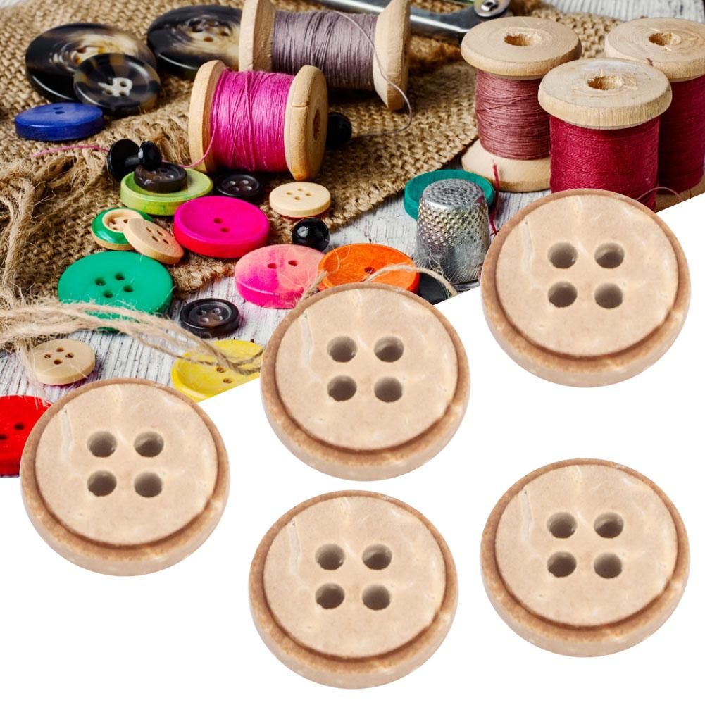 13mm 100pcs bag 4-Holes Round Buttons Sew Tools Accessories    Crafts   Wooden Button(226 13mm&nbsp;)