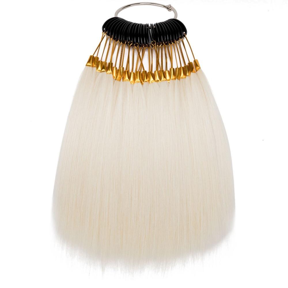 30Pcs/Set Real Human Hair Hair Color Rings Chart Ring Hair Dyeing Sample  Salon Tools