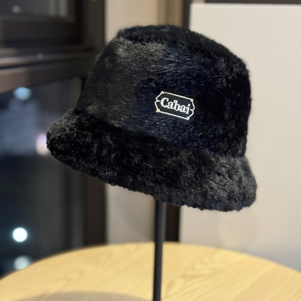 Fisherman Hat for Women Thickened To Keep Warm and Cold Proof Korean Style Fashionable Rabbit Fur Basin Hat Showing Face Small Bucket Hat Trendy