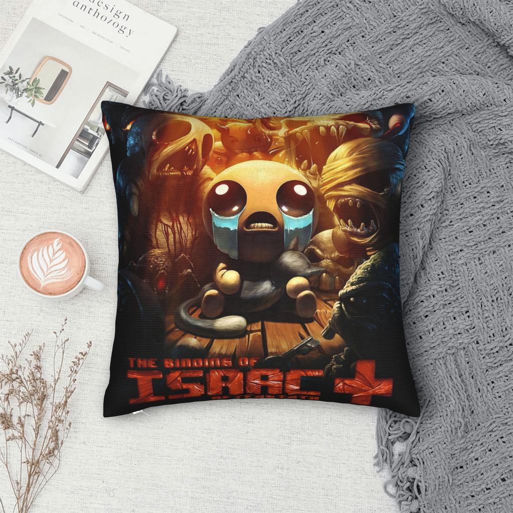 Federa The Binding of Isaac Merchandising Stampa Federa Cuscino Copricuscino da Lancio Decorazioni per Seduta con Zip Diverse Misure