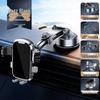Black Tech Car Phone Holder: Suction Cup & Air Vent Mount with Navigation Bracket