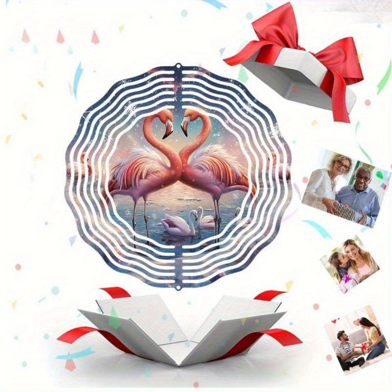 10 Inch Hanging Wind Spinner with 360 Degree Hook for Balcony Garden Decor Spring Summer Outdoor Decoration