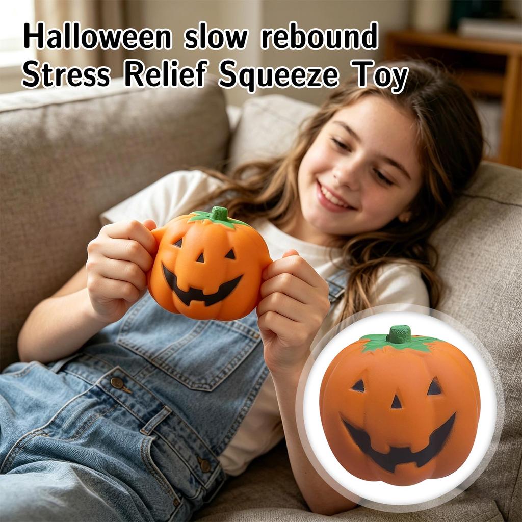 Halloween Bat Slow Rising PU Foam Toy Stress Toy for Kids and Adults Home Office Decor Gift