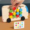 Montessori Holzfarben Zuordnungs-Puzzles Logikspiel Denktraining Erleuchtung Hand-Auge-Koordination Frühes Lernspielzeug