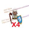 MOC Medieval Figure Building Block Castle Templar Knights Armor Militia Soldiers Gunners Shield Helmet Assembling Brick Toys S26
