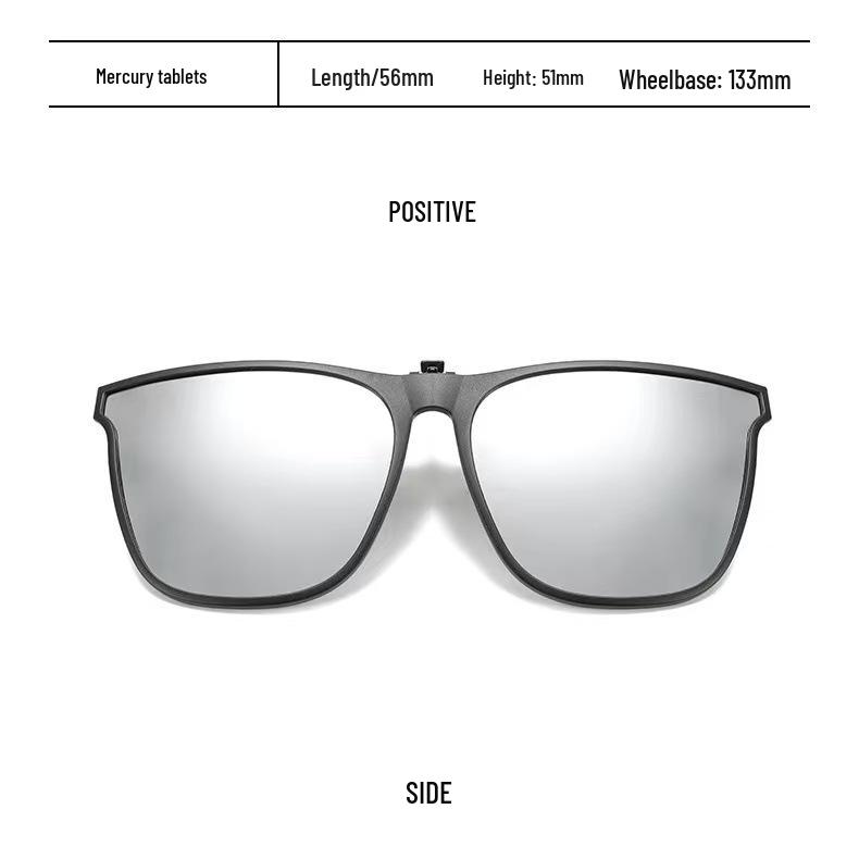 GM 2024 Flip-Up Polarized Sunglasses: Anti-UV Myopia Clip-On for Men & Women – Perfect for Driving & Fishing