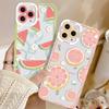 Summer Fruit Watermelon Cover For Case Iphone 11 15 14 13 12 Pro Max Mini 6s 6 7 8 Plus X XS XR Soft Silicone Transparent Capa