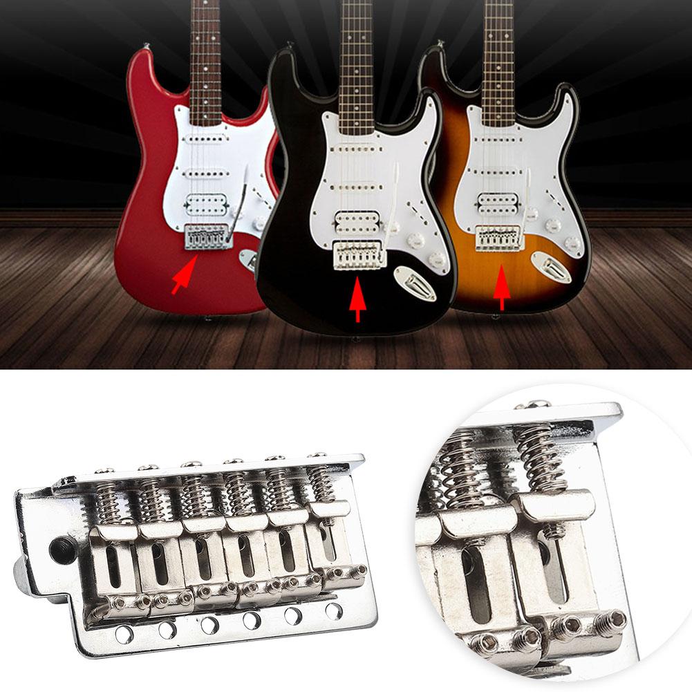 Zinc Alloy 6 Strings Electric Guitar Tremolo Bridge with Bar Repair Parts for Guitars
