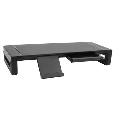 Monitorständer Erhöhung Multifunktionaler Schreibtischorganizer Laptop-Ablage mit Aufbewahrungsschublade Handyhalter
