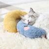 Pet Crescent Moon Pillow, Plush Semi-Moon Pet Bed Cushion For Cats & Small Dogs, Comfortable Sleeping Pillow For Dearling
