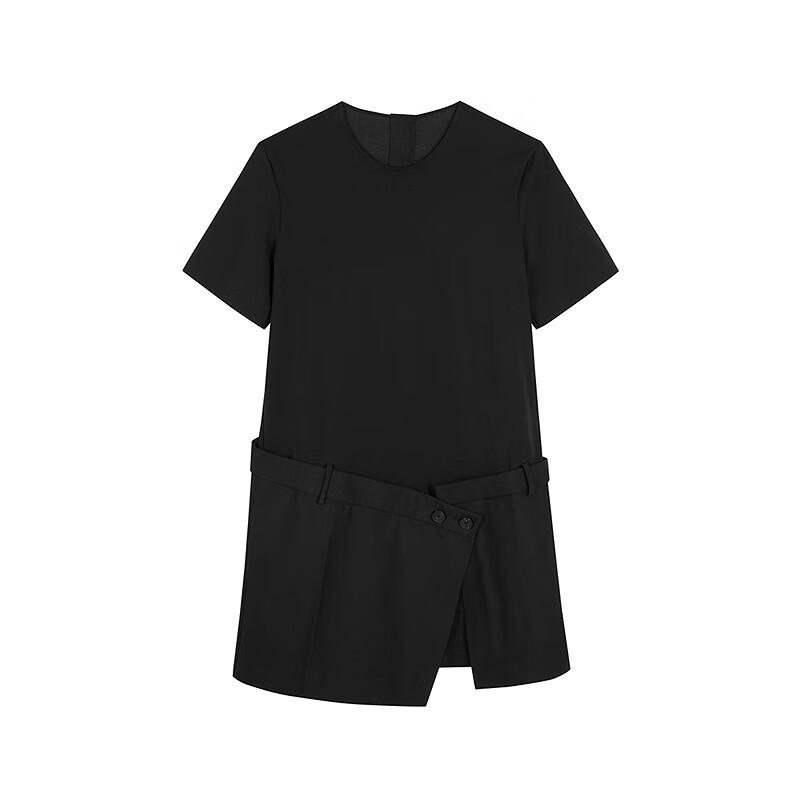 JNBY 2025 Summer Short Sleeve Round Neck Dress