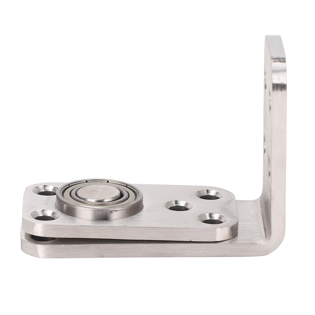 Concealed Door Hinge 180 Degree Rotation 600lbs Load Bearing Silver Brushed Stainless Steel Heavy